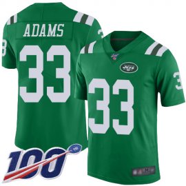 Nike New York Jets #33 Jamal Adams Green Youth Stitched NFL Limited Rush 100th Season Jersey