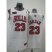 Chicago Bulls 23 jordan white jerseys Cheap