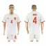 Spain #4 Bartra Away Soccer Country Jersey