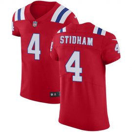 Nike New England Patriots #4 Jarrett Stidham Red Alternate Mens Stitched NFL Vapor Untouchable Elite Jersey