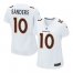Nike Denver Broncos #10 Emmanuel Sanders White Womens Stitched NFL Game Event Jersey
