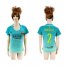 Womens Barcelona #2 Douglas Sec Away Soccer Club Jersey