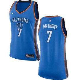 Womens Nike Oklahoma City Thunder #7 Carmelo Anthony Blue NBA Swingman Icon Edition Jersey