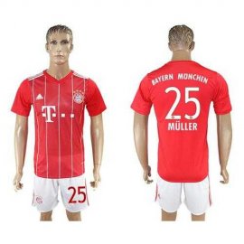 Bayern Munchen #25 Muller Home Soccer Club Jersey