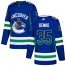 Adidas Vancouver Canucks #35 Thatcher Demko Blue Home Authentic Drift Fashion Stitched NHL Jersey
