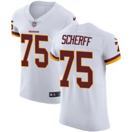 Nike Washington Football Team #75 Brandon Scherff White Mens Stitched NFL Vapor Untouchable Elite Jersey