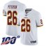 Nike Washington Football Team #26 Adrian Peterson White Mens Stitched NFL 100th Season Vapor Limited Jersey