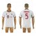 Bayern Munchen #5 Benatia White Soccer Club Jersey