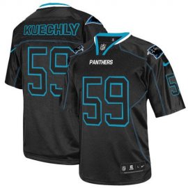 Nike Carolina Panthers #59 Luke Kuechly Lights Out Black Mens Stitched NFL Elite Jersey