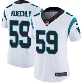 Nike Carolina Panthers #59 Luke Kuechly White Womens Stitched NFL Vapor Untouchable Limited Jersey