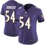 Nike Baltimore Ravens #54 Tyus Bowser Purple Team Color Womens Stitched NFL Vapor Untouchable Limited Jersey