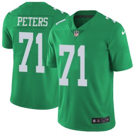 Nike Philadelphia Eagles #71 Jason Peters Green Mens Stitched NFL Limited Rush Jersey