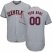 Cleveland Indians Majestic Road Flex Base Authentic Collection Custom Jersey Gray