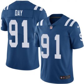 Nike Indianapolis Colts #91 Sheldon Day Royal Blue Team Color Mens Stitched NFL Vapor Untouchable Limited Jersey