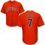 Houston Astros #7 Craig Biggio Orange Cool Base Stitched Youth MLB Jersey