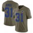 Nike Dallas Cowboys #31 Byron Jones Olive Mens Stitched NFL Limited 2017 Salute To Service Jersey