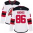 Adidas New Jersey Devils #86 Jack Hughes White Road Authentic Womens Stitched NHL Jersey