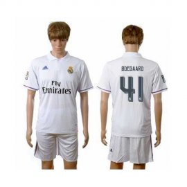 Real Madrid #41 Odegaard White Home Soccer Club Jersey
