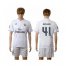 Real Madrid #41 Odegaard White Home Soccer Club Jersey
