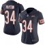 Nike Chicago Bears #34 Walter Payton Navy Blue Team Color Womens Stitched NFL 100th Season Vapor Limited Jersey