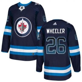 Adidas Winnipeg Jets #26 Blake Wheeler Navy Blue Home Authentic Drift Fashion Stitched NHL Jersey
