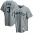 New York Yankees #3 Babe Ruth Nike Road Cooperstown Collection Player MLB Jersey Gray