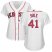 Boston Red Sox #41 Chris Sale White Home Womens Stitched MLB Jersey