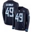 Nike Tennessee Titans #49 Nick Dzubnar Navy Blue Team Color Youth Stitched NFL Limited Therma Long Sleeve Jersey