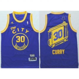 Golden State Warriors #30 Stephen Curry Blue NBA Jersey