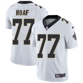 Nike New Orleans Saints #77 Willie Roaf White Mens Stitched NFL Vapor Untouchable Limited Jersey