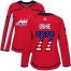 Adidas Washington Capitals #77 T.J. Oshie Red Home Authentic USA Flag Womens Stitched NHL Jersey