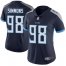 Nike Tennessee Titans #98 Jeffery Simmons Navy Blue Team Color Womens Stitched NFL Vapor Untouchable Limited Jersey