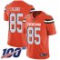 Nike Cleveland Browns #85 David Njoku Orange Alternate Mens Stitched NFL 100th Season Vapor Limited Jersey