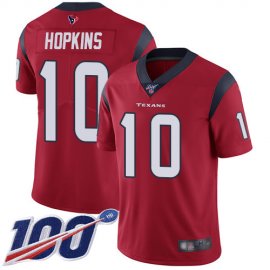 Nike Houston Texans #10 DeAndre Hopkins Red Alternate Youth Stitched NFL 100th Season Vapor Limited Jersey