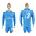 Real Madrid #13 K.Casilla Sky Blue Goalkeeper Long Sleeves Soccer Club Jersey