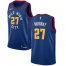 Mens Nike Denver Nuggets #27 Jamal Murray Blue NBA Swingman Statement Edition Jersey