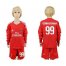 AC Milan #99 Donnarumma Red Goalkeeper Long Sleeves Kid Soccer Club Jersey