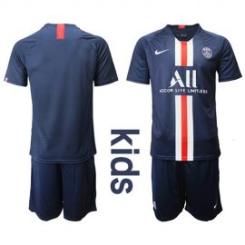 Paris Saint-Germain Blank Home Kid Soccer Club Jersey