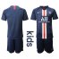 Paris Saint-Germain Blank Home Kid Soccer Club Jersey