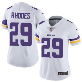 Nike Minnesota Vikings #29 Xavier Rhodes White Womens Stitched NFL Vapor Untouchable Limited Jersey