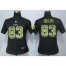 Nike Pittsburgh Steelers #83 Heath Miller Black Team Color Womens Stitched NFL Elite Strobe Jersey