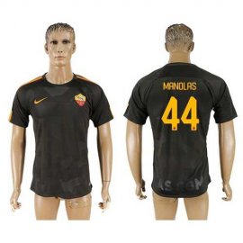 Roma #44 Manolas Sec Away Soccer Club Jersey
