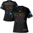 Nike Detroit Lions #72 Halapoulivaati Vaitai Black Womens NFL Fashion Game Jersey