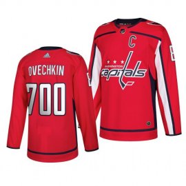 Washington Capitals #8 Alexander Ovechkin Mens Adidas 700 Goals Authentic Player NHL Jersey Red