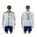 Italy #3 Maldini White Away Long Sleeves Soccer Country Jersey