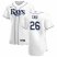 Tampa Bay Rays #26 Ji-Man Choi Mens Nike White Home 2020 Authentic Player MLB Jersey