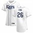 Tampa Bay Rays #26 Ji-Man Choi Mens Nike White Home 2020 Authentic Player MLB Jersey