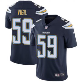 Nike Los Angeles Chargers #59 Nick Vigil Navy Blue Team Color Mens Stitched NFL Vapor Untouchable Limited Jersey