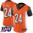 Nike Cincinnati Bengals #24 Vonn Bell Orange Alternate Womens Stitched NFL 100th Season Vapor Untouchable Limited Jersey
