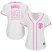 San Francisco Giants #25 Barry Bonds White/Pink Fashion Womens Stitched MLB Jersey